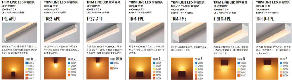 コーナー部もシームレスに繋がるTRIM LINE LED照明器具 全7機種の発売 